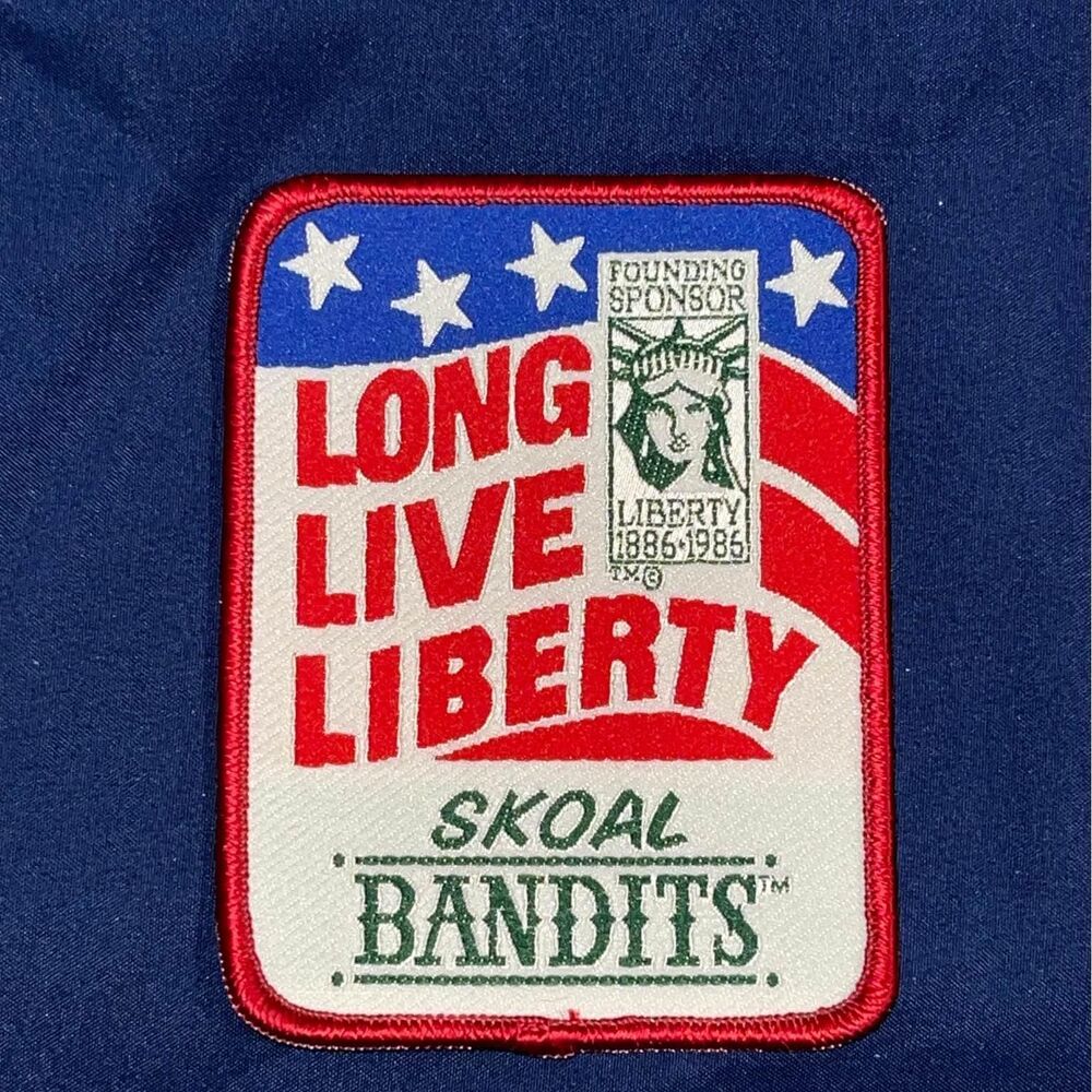 Vintage Long Live Liberty Skoal Bandits Tobacco Chew Advertising Patch NOS
